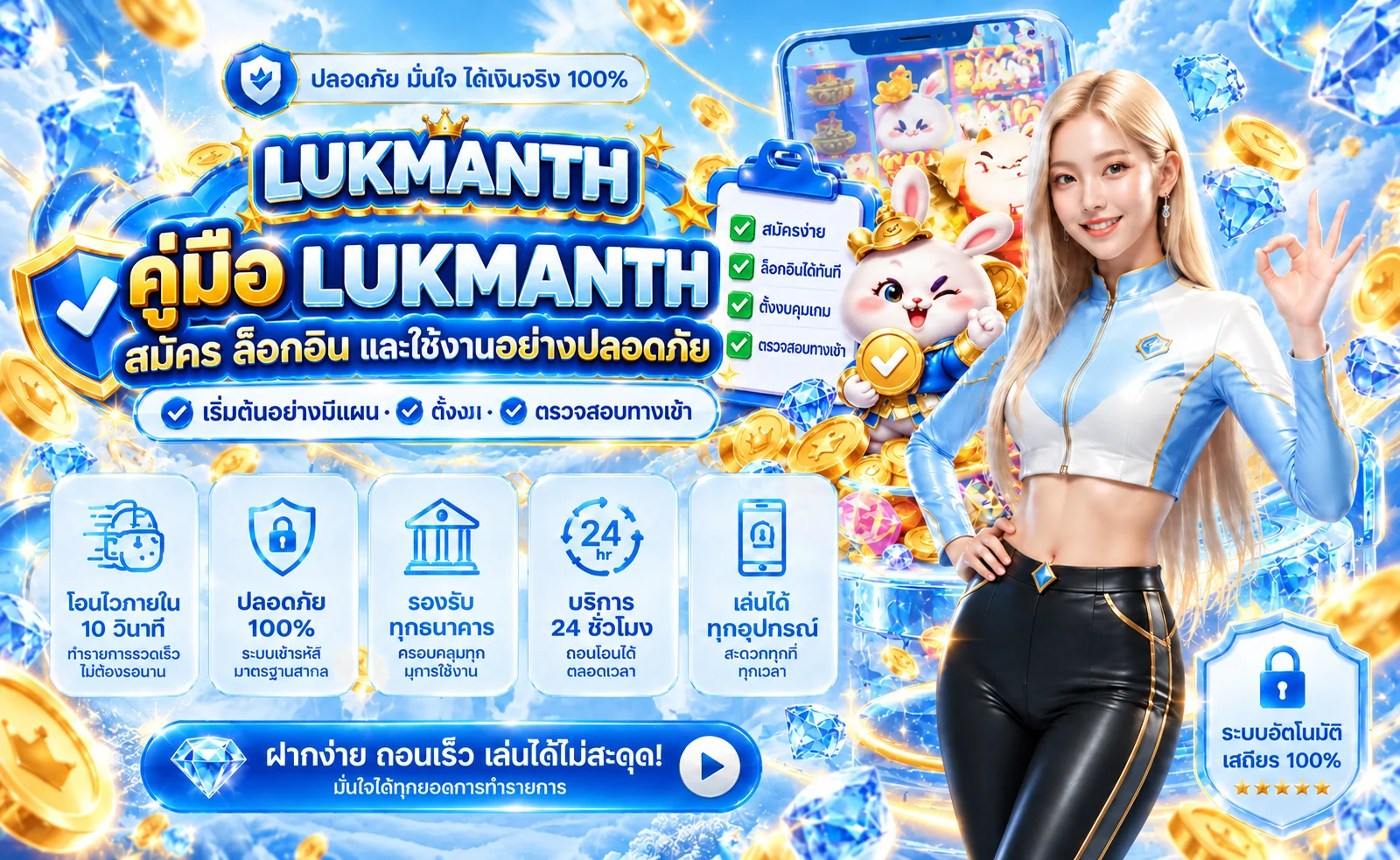LUKMANTH คู่มือสมัคร Login และความปลอดภัย